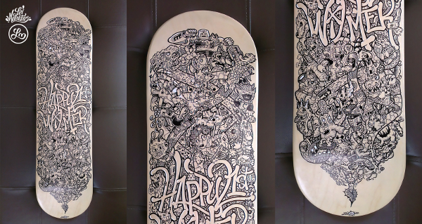 skateboard doodle art