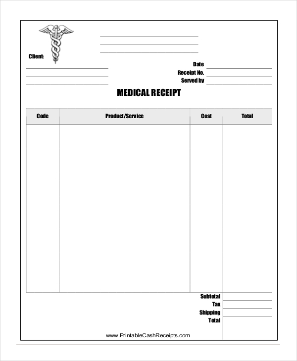 official receipt template 6 free word pdf document downloads free