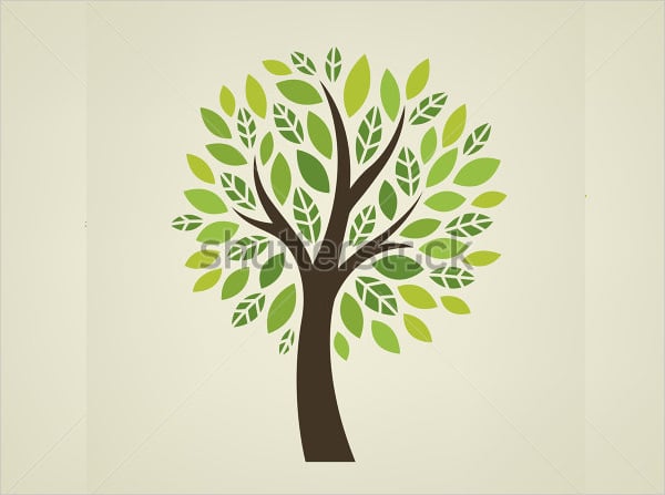 stylized vector tree