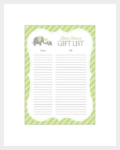 Blank Baby Boy Registry Checklist