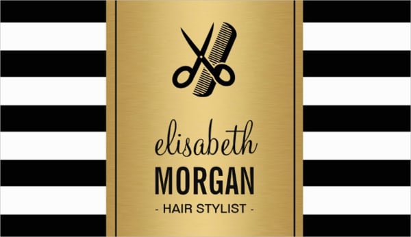 hair stylist business card template