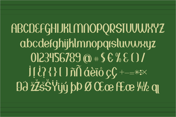 greenstone celtic font