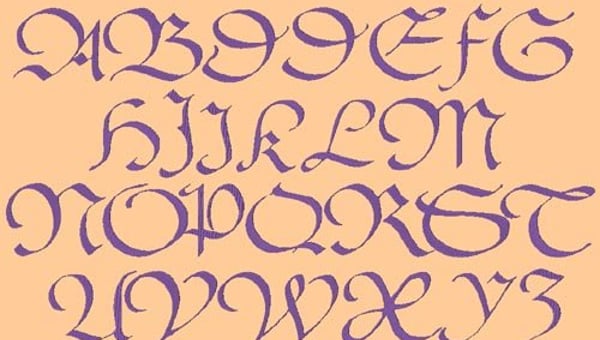 celtic font for word
