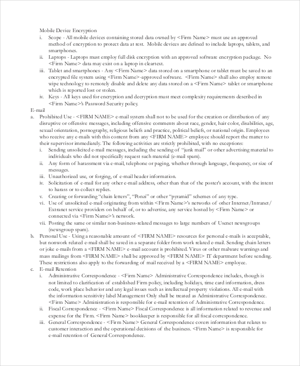 Security Policy Template 7 Free Word Pdf Document Downloads Free Premium Templates