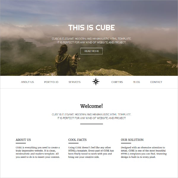 design responsive html5 website template