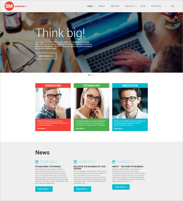 consulting html5 website template