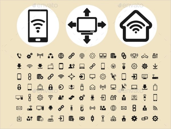 internet contact icons