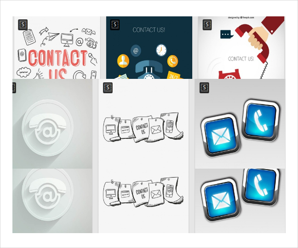 free-contact-us-icons