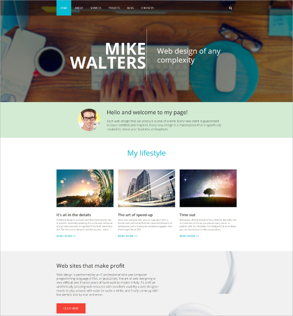 28+ Personal Website Themes & Templates