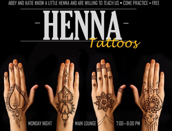 henna tattoos flyer