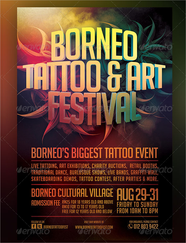 12+ Tattoo Flyers Free PSD, AI, Vector, EPS Format Download