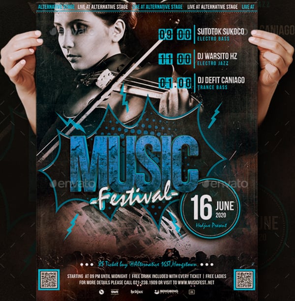 music festival flyer
