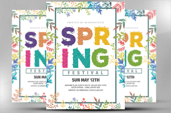 spring festival flyer