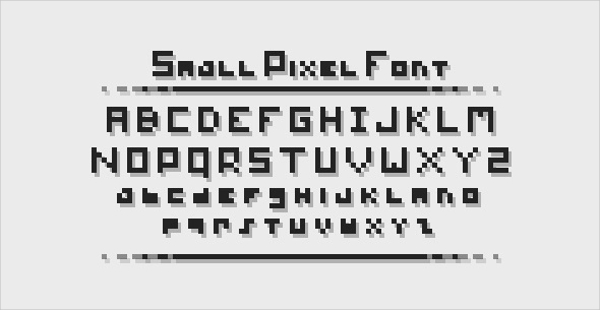 small pixel font
