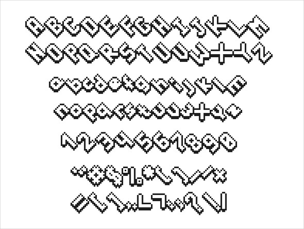 pixel tiles font