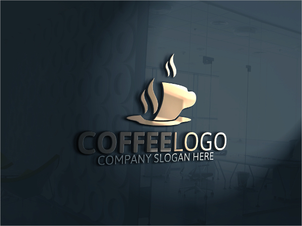 clean coffee logo template