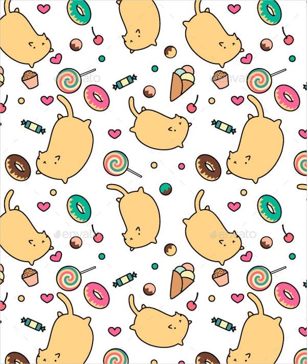 sweet tooth cat pattern
