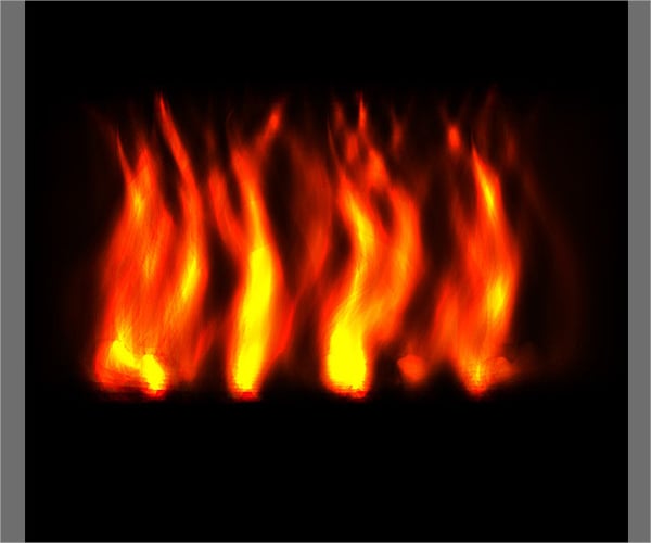 fire brushes for realistic effect