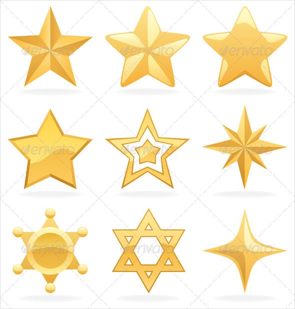 golden star icons