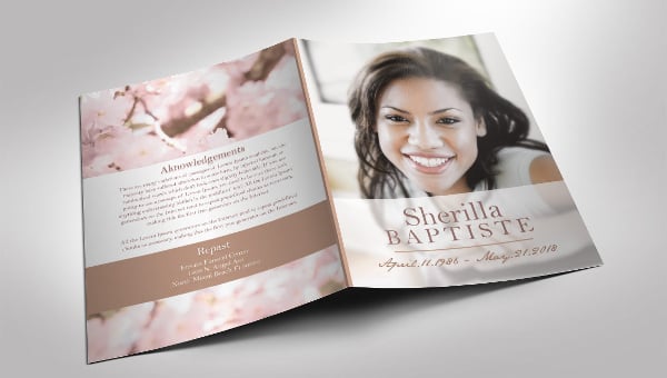 8 Funeral Program Template For A Friend Free Psd Ai Eps Format Download Free Premium Templates