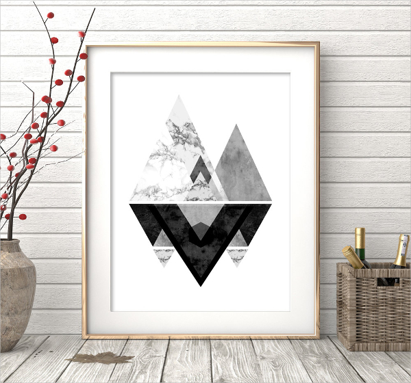 18+ Extraordinary Geometric Wall Art Designs | Free & Premium Templates