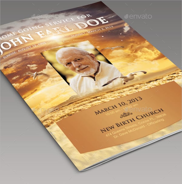 father-funeral-program-template
