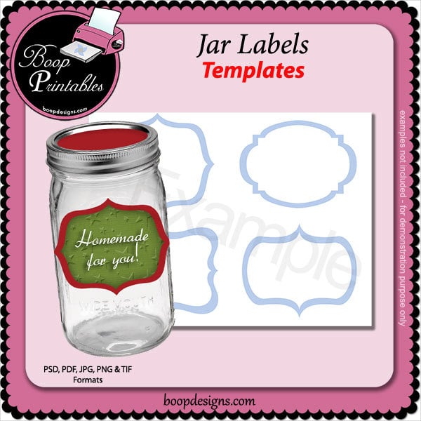 canning jar label template