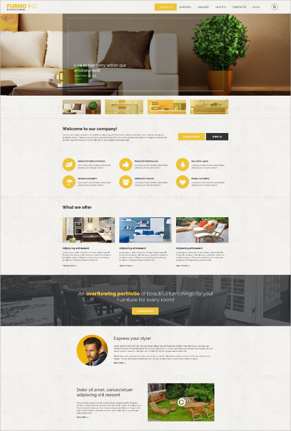 furniture drupal website theme