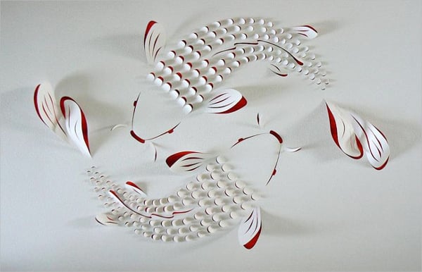 fish paper art design