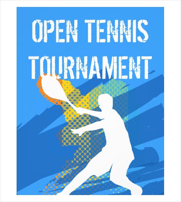 customizable tennis flyer