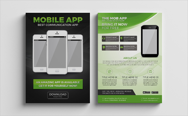 mobile app promotion flyer