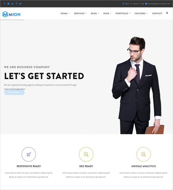 responsive business service html5 theme