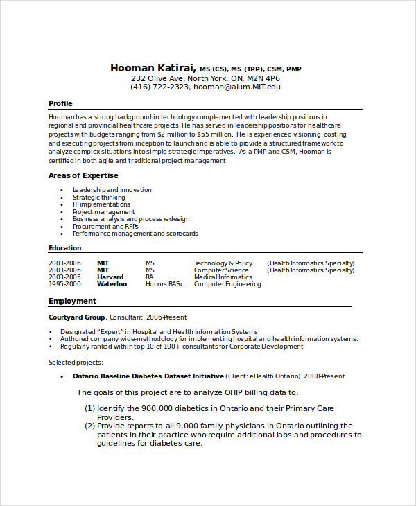 computer science graduate resume summary