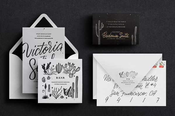 desert wedding invitations