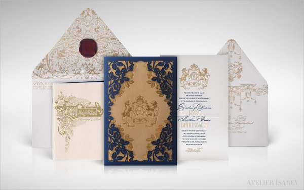 luxury wedding invitation