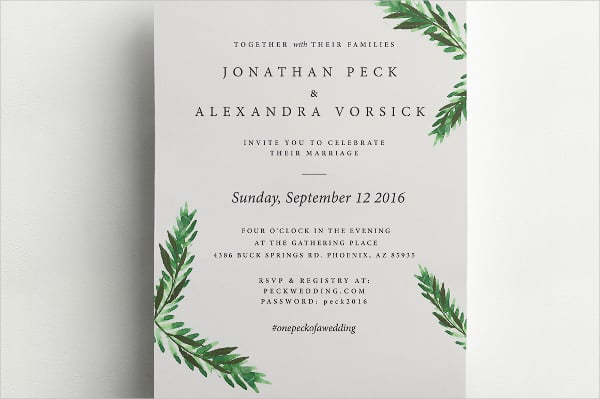 forest wedding invitation
