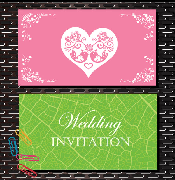 wedding invitation card free vector