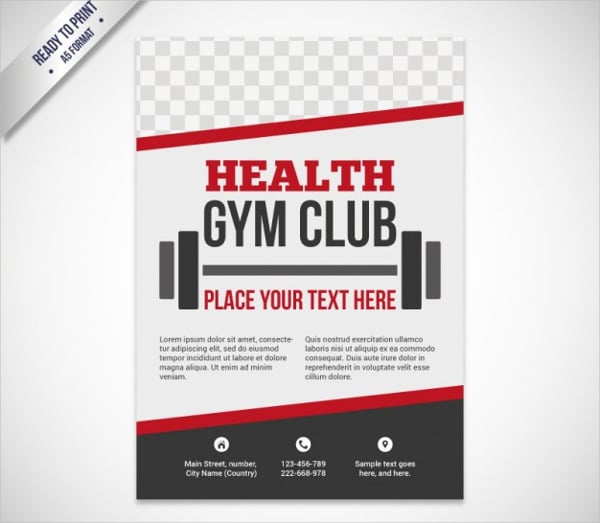 health gym club free vector