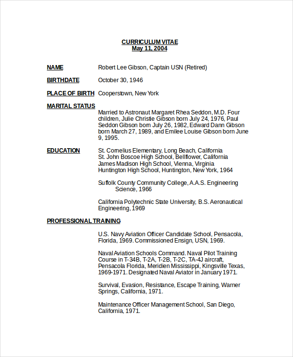 Pilot Resume Template 7 Free Word PDF Document Downloads