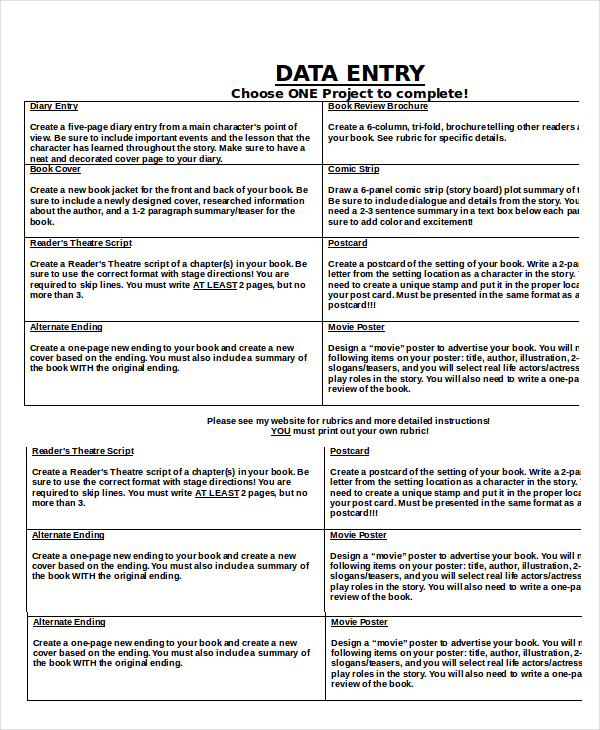 diary entry template