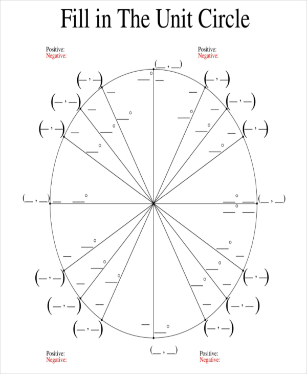 16 Unit Circle Chart Templates Free Sample Example Format 16 Unit Circle Chart Templates Free Sample Example Format