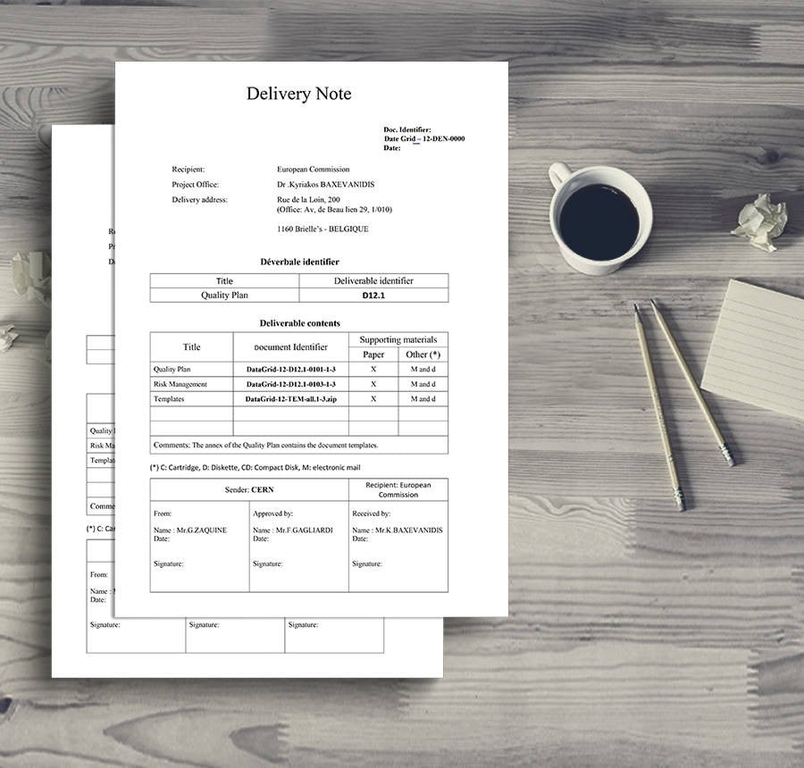 sales delivery note template