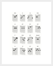 Blank Basic Guitar Chord Chart