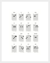 Blank Basic Guitar Chord Chart