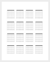 Blank Bass Guitar Chord Chart