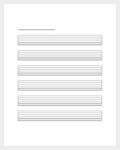 Blank Guitar Tab Sheet
