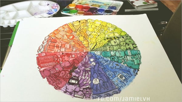 colorful pokemon doodle art1
