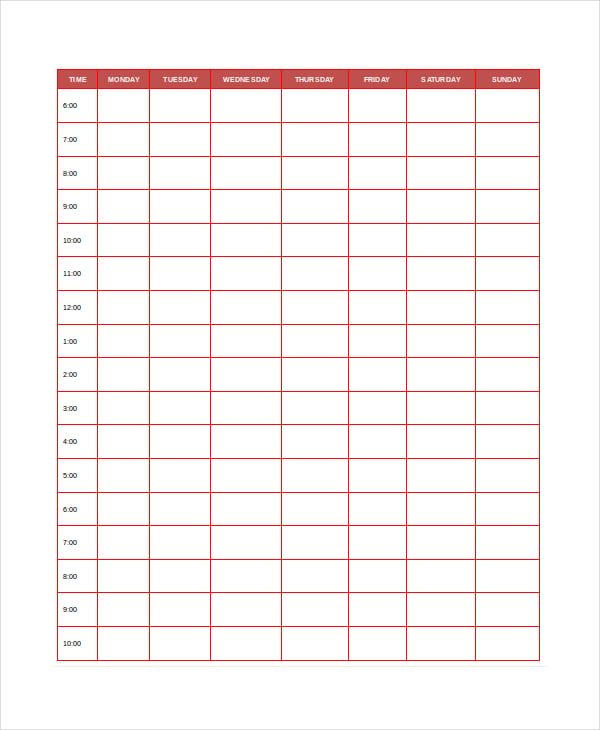 custom daily planner template