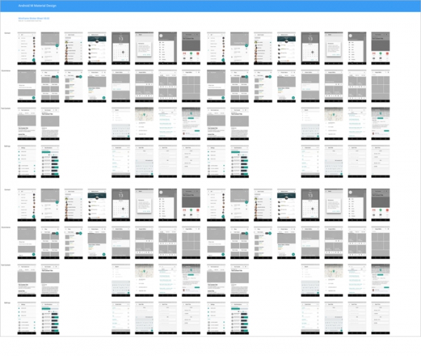 Material Design Wireframe Kit