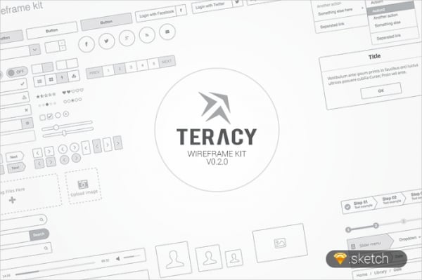 landing page wireframe psd